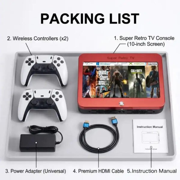 8BIT GAMEBOX Super Retro TV 10-inch HD Display product photo