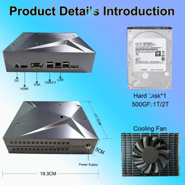8BIT GAMEBOX P88 Retro Gaming Console with Storage & Controller product photo