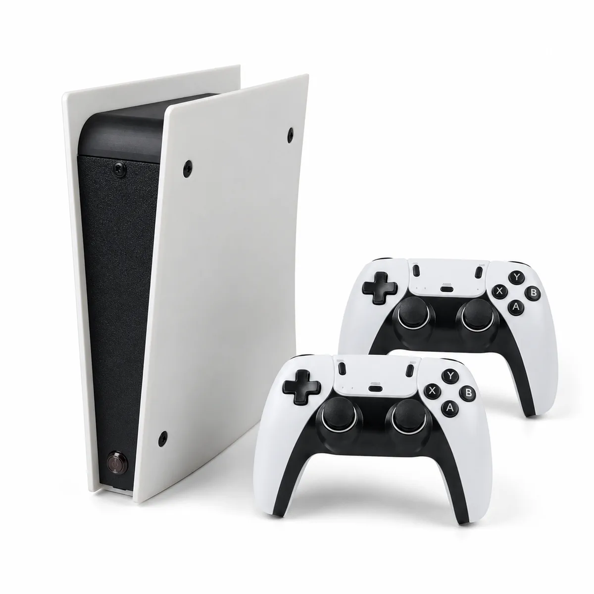 8BIT GAMEBOX X5 retro gaming hardware with two wireless controllers