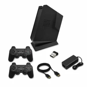 8BIT GAMEBOX X8 Ultra Max console bundle with two controllers and connection accessories