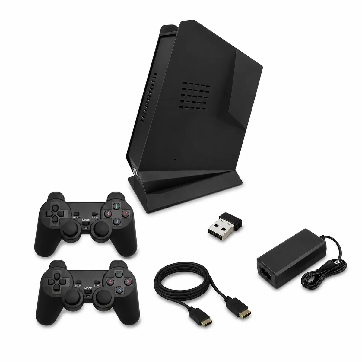 8BIT GAMEBOX X8 Ultra Max console bundle with two controllers and connection accessories